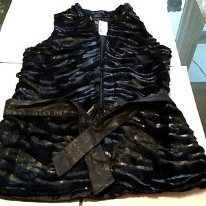 Foreign Exchange sleeveless black vest